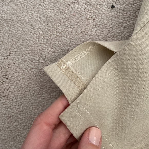 Tan split seam vintage trousers - Picture 4 of 4